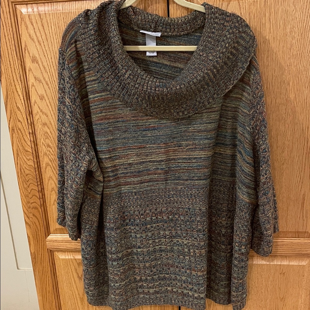 Catherine’s 3/4 sleeve cowl neck sweater 4X